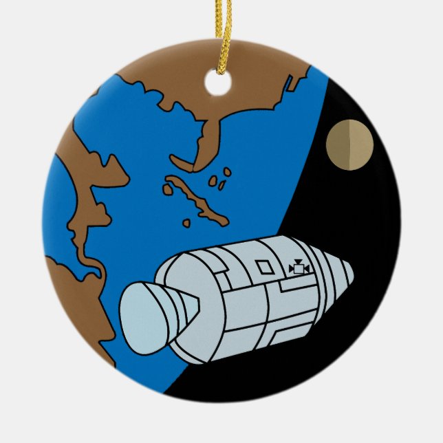 Apollo 1 Mission Patch Logo Keramikornament (Vorne)