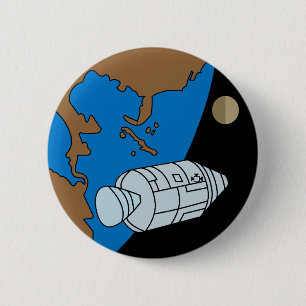 Apollo 1-Missionspatch-Logo Button