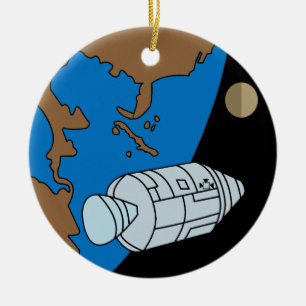 Apollo-1-Missionspatch-Logo Keramikornament