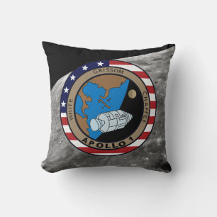 Apollo 1-Missionspatch-Logo Kissen