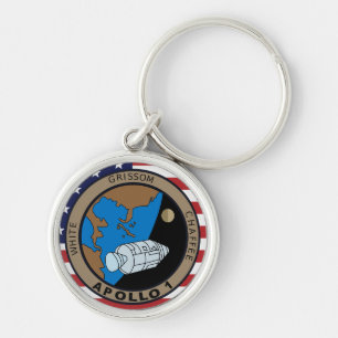 Apollo 1-Missionspatch-Logo Schlüsselanhänger