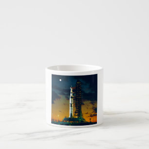 Apollo 4 Saturn V auf Auflage ein Espressotasse