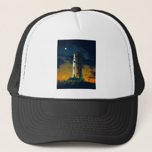 Apollo 4 Saturn V auf Auflage ein Truckerkappe
