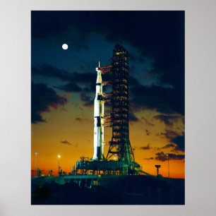 Apollo 4 Saturn V auf Pad A Launch Complex 39 Poster