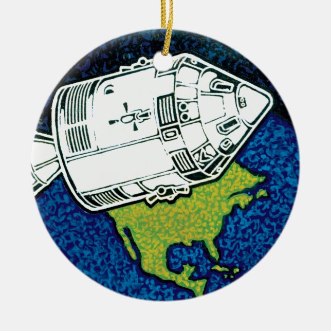 Apollo 7 Patch Logo für die Mission der NASA Keramik Ornament (Vorne)