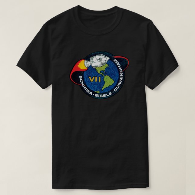 Apollo 7 Patch Logo für die Mission der NASA T-Shirt (Design vorne)