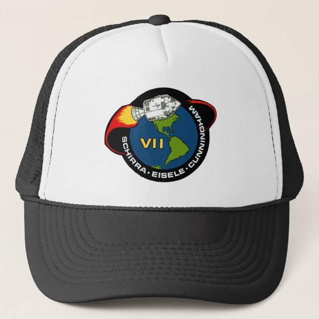 Apollo 7: Schirra, Eisele u. Cunningham Truckerkappe (Vorderseite)