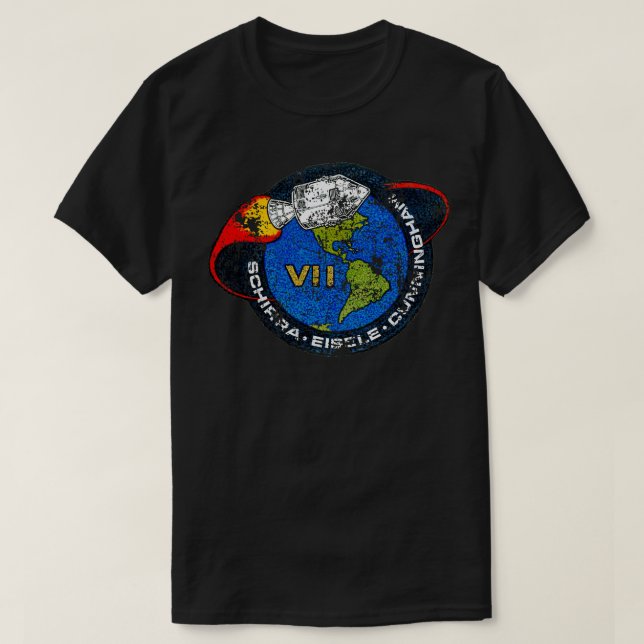 Apollo 7 VII Mission Not leidend T-Shirt (Design vorne)