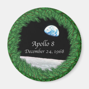 Apollo 8 Christmas Eve Moon Mission Magnet