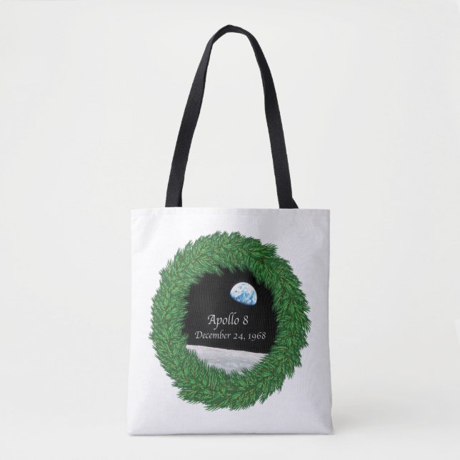 Apollo 8 Christmas Eve Moon Mission Tasche (Vorderseite)