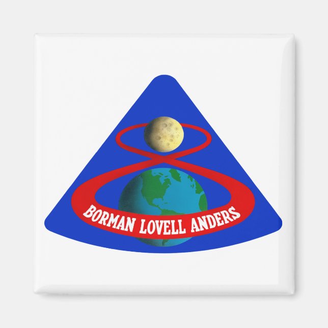 Apollo 8: Erste Männer zum Mond! Magnet (Vorne)