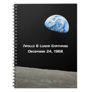 Apollo 8 Lunar Erdung 50 Jahre Jubiläum Notizblock