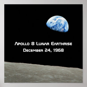 Apollo 8 Lunar Erdung 50 Jahre Jubiläum Poster