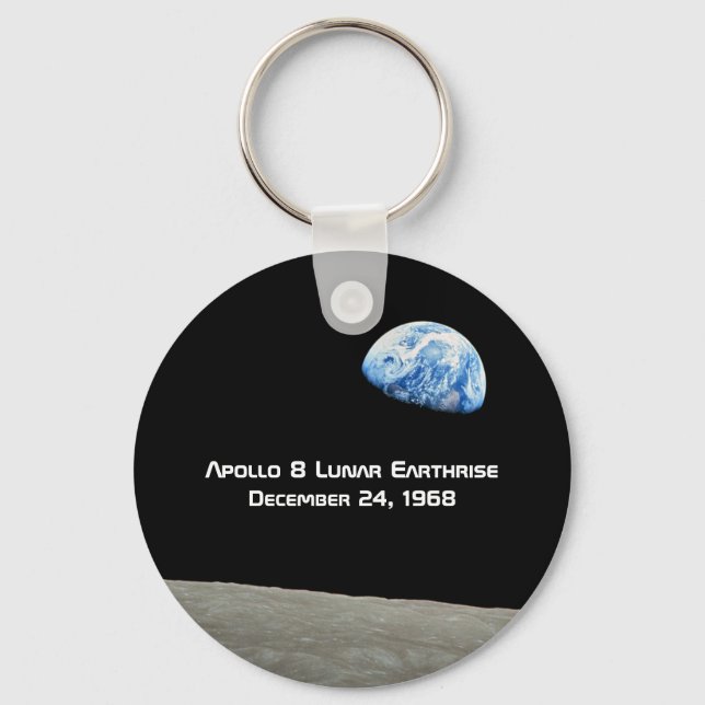 Apollo 8 Lunar Erdung 50 Jahre Jubiläum Schlüsselanhänger (Vorderseite)