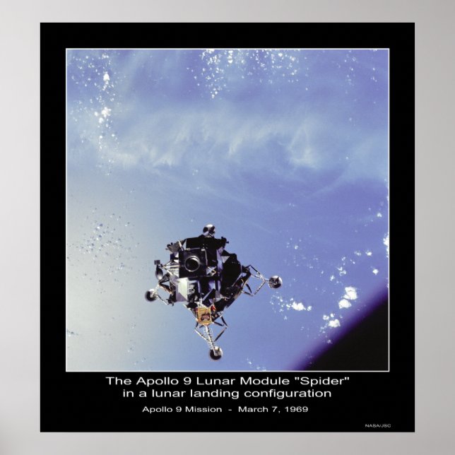 Apollo 9 Lunar Modul "Spider" März 7, 1969 Poster (Vorne)