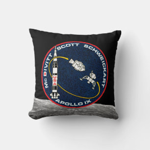 Apollo 9 NASA-Missionsabzeichen-Logo Kissen