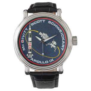 Apollo 9 Patch Logo für die Mission der NASA Armbanduhr
