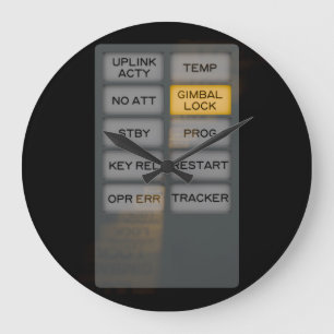 Apollo Alarm DSKY, Gimbal Lock Clock Große Wanduhr