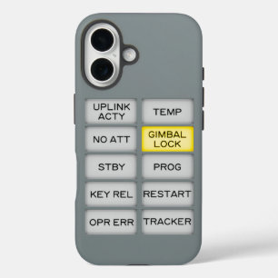 Apollo Alarm DSKY, Gimbal Lock iPhone 16 Hülle