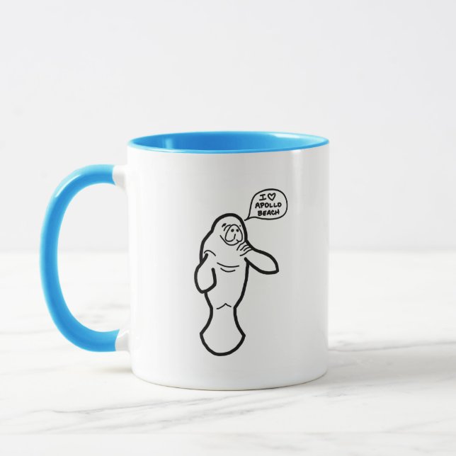 Apollo Beach Florida Manatee Tasse (Links)