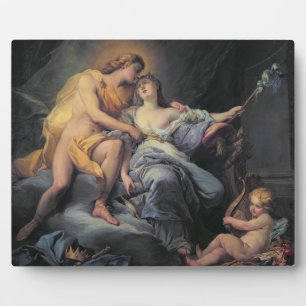 Apollo caressing the nymph Leucothea (oil on canva Fotoplatte
