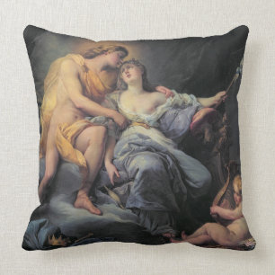 Apollo, der die Nymphe Leucothea streichelt (Öl Kissen