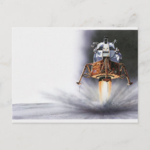 Apollo Eagle Lunar Modul Postkarte