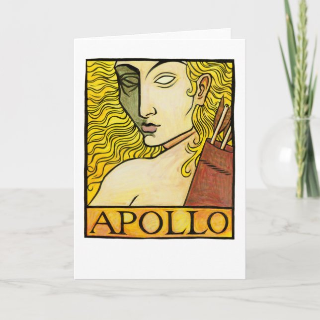 Apollo Grußkarte Karte (Vorderseite)