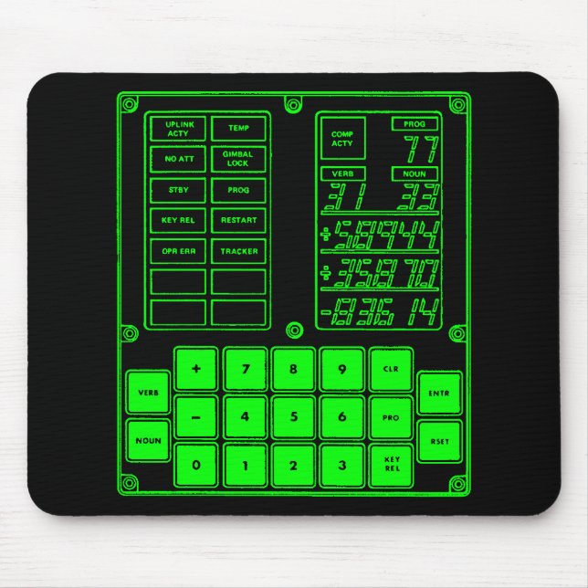 Apollo Guidance Computermauspad Mousepad (Vorne)