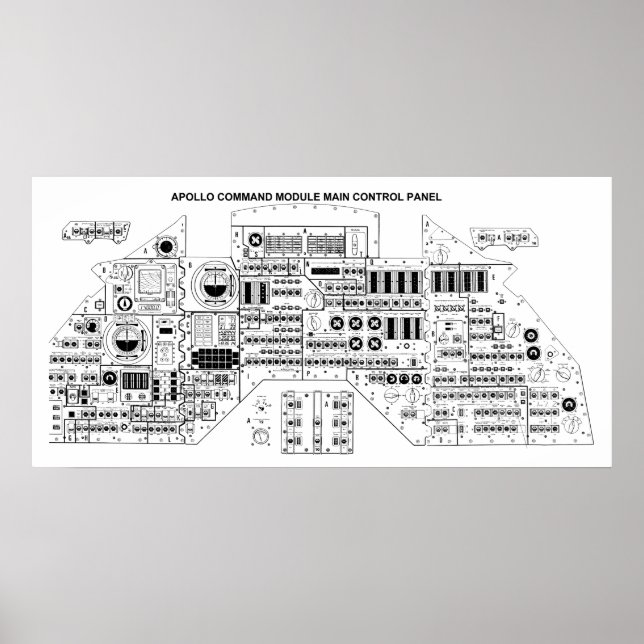 Apollo-Kontrolle Poster (Vorne)