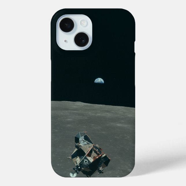 Apollo Lunar Lander und Erdaufgang über dem Mond Case-Mate iPhone Hülle (Rückseite)