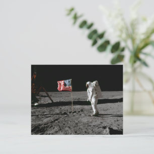 Apollo Moon Landing 1969 Feiertagspostkarte