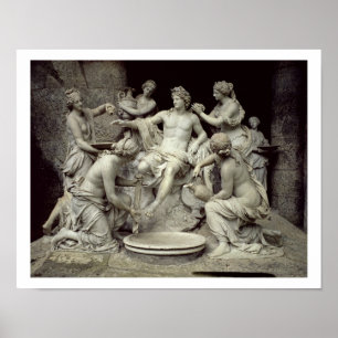 Apollo neigte durch die Nymphen, bestimmt für den Poster