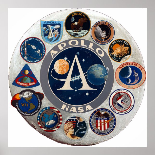 Apollo Program Commemorative Logo Poster (Vorne)