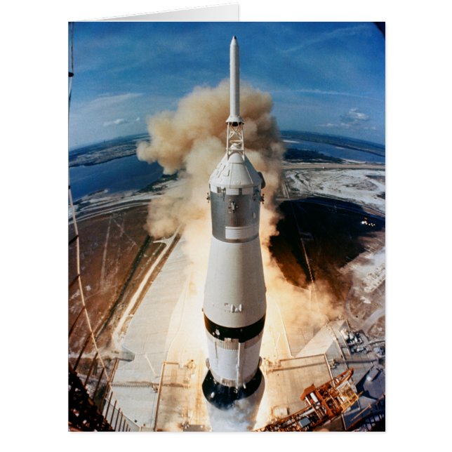 Apollo Saturn V Raketenstart zum Mond 1969 (Vorderseite)