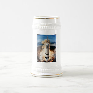 Apollo Saturn V Raketenstart zum Mond 1969 Bierglas
