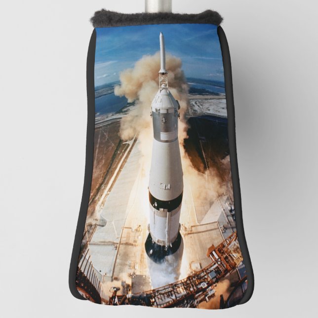 Apollo Saturn V Raketenstart zum Mond 1969 Golf Headcover (Rotieren 90)