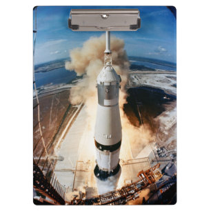 Apollo Saturn V Raketenstart zum Mond 1969 Klemmbrett