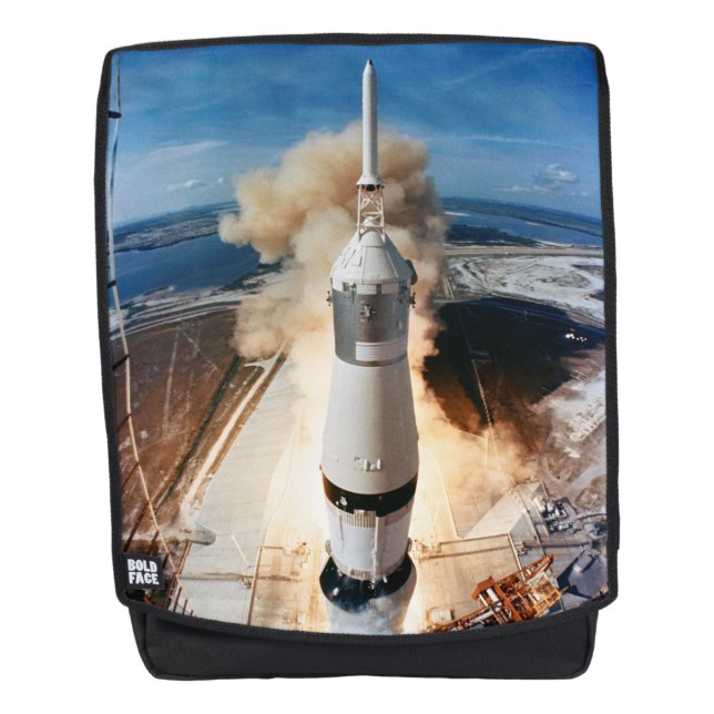 Apollo Saturn V Raketenstart zum Mond 1969 Rucksack (Vorderseite)