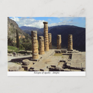 Apollo-Tempel - Delphi Postkarte