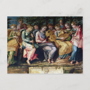 Apollo und die Musen, 1600 Postkarte