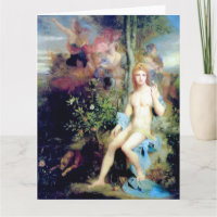 Apollo und die neun Musen Grußkarte mit Kunstmotiv