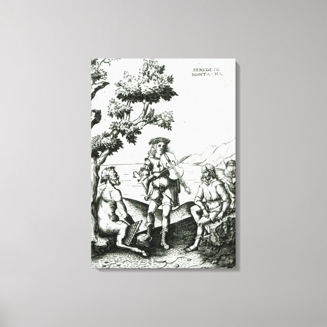 Apollo und Pan Leinwanddruck (Vorderseite)