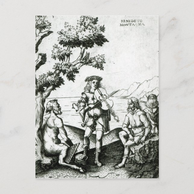 Apollo und Pan Postkarte (Vorderseite)