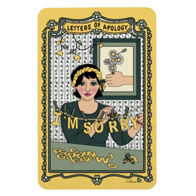 Apologie_C_4x6 Kühlschrank Magnet (Vertikal)