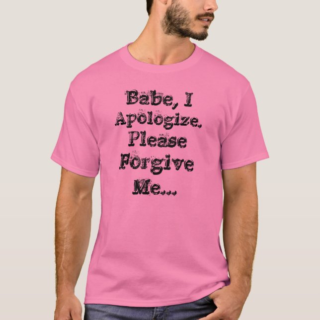 Apologie-T - Shirt (Rosa) (Vorderseite)