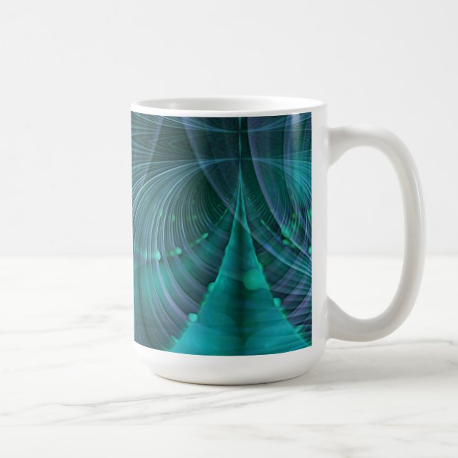 Apophysis Fraktal Art I - blau Kaffeetasse (Rechts)