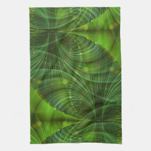 Apophysis Fraktal Art I - grün Handtuch