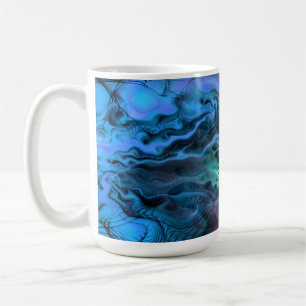 Apophysis Fraktal Art II - Rosa Blau Kaffeetasse