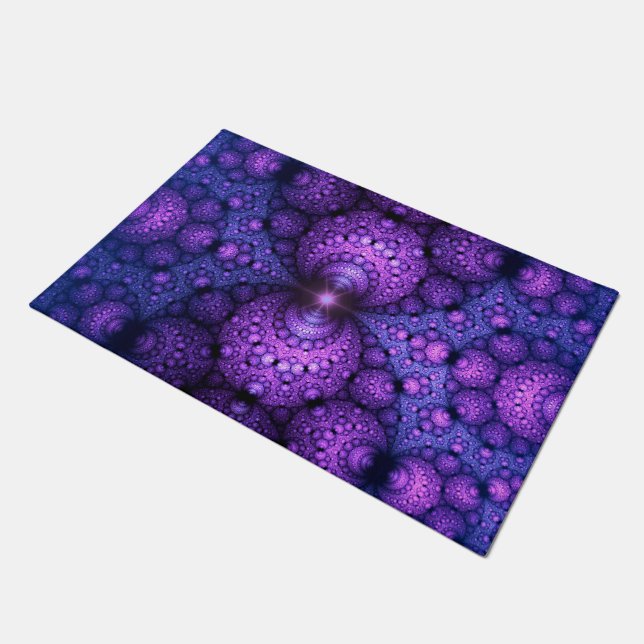 Apophysis Fraktal - Atomfusion + Ihre Ideen Fußmatte (Schrägansicht)